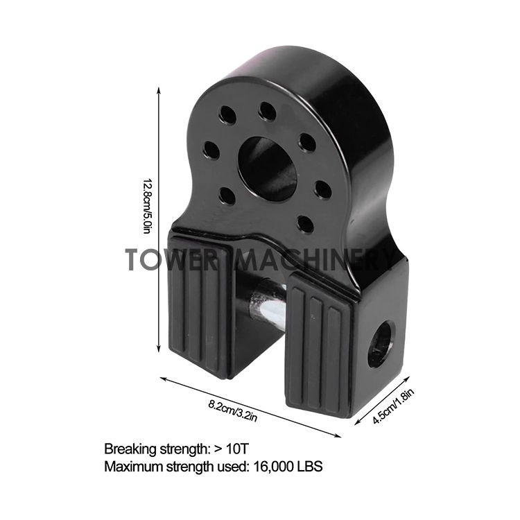 Aluminium Alloy Winch Shackle Link Flat Tow Hook Mount Universal for ATV for Pickup for Trucks(图1)